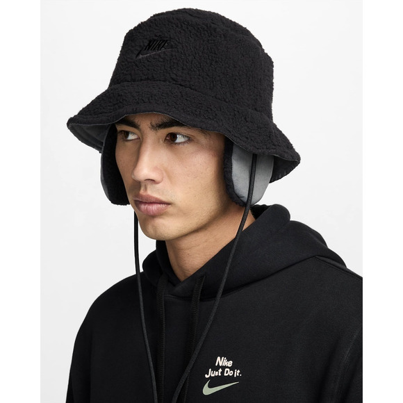 Nike Apex Winterized Bucket Hat Unisex S Sportswear Cap Casual Black FZ2205 010 - Picture 16 of 16
